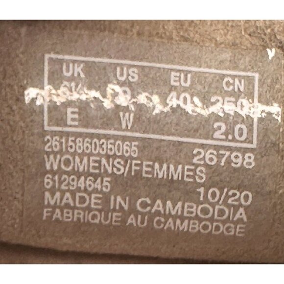 Clarks Cloudsteppers Women 9 Carly Dream Slip On Flats Khaki Camo Loafers Knit - Picture 11 of 12